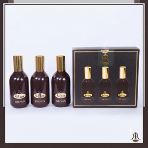 Set de Regalo de 3 Piezas de Perfume Real Luxury Eau De Parfum en Spray, Aroma Amaderado Marrón para Hombre - Product Image 2