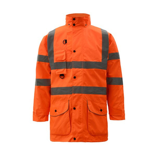 Vestes de sécurité imperméables pour hommes, col montant, fermeture éclair, protection réfléchissante, design personnalisé, haute qualité, tendance, vente en gros - Product Image 1