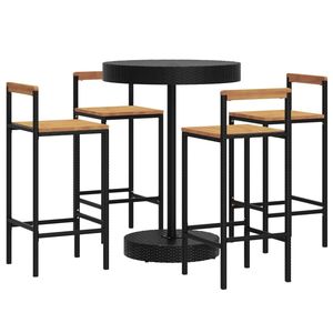Ensemble de bar de jardin noir - Product Image 3