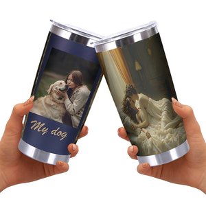 20oz Stainless Steel Tumbler Double Wall <b>Insulated</b> Reusable Drink <b>Cup</b> For Daily Use With Art Design - Product Image 2