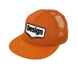 Venta al por mayor OEM ODM estructurado 5 paneles gorra de camionero con malla personalizada parches de goma ala plana gorra en blanco hombres mujeres todas las estaciones casual - Product Image 4