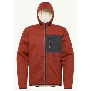 Men's for Red Eco-Friendly Sporty Thick <b>Fleece</b> Jacket <b>Sherpa</b> Lined Color Block Zip up Winter Coat - Product Image 1
