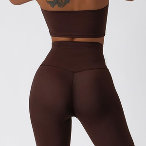 High Waist Leggings Sports Bra And <b>Zip</b> <b>Up</b> <b>Jacket</b> Workout Wear Yoga Set Women Three Piece Fitness Clothing Yoga Sets - Product Image 6