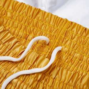 Pantalones Cortos de Muay Thai Tradicionales con Bordado de Marca Personalizada, Acabado Satinado de Lujo, Pantalones Cortos Profesionales para Combate de Boxeo Muay Thai en Venta - Product Image 2