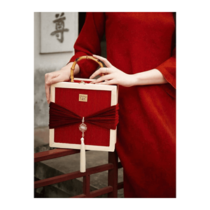 Cesta cuadrada de bambú tejida con fibra de bambú natural, con asa, para presentación de frutas, servir pasteles y almacenamiento, Vietnam - Product Image 3