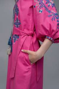 Vestido Bordado con Nuevo Diseño para Mujer, Estilo Boho, Algodón y Lino, Bordado en el Mejor Color, Cuello Redondo, Estilo Dulce, Encaje, Vestidos Ucranianos - Product Image 3