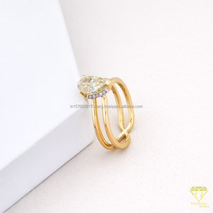 Anillo de Compromiso Romántico de Moissanita para Mujer, Suministro Directo de Fábrica, Ideal para Momentos Significativos y Celebraciones, Disponible para la Venta - Product Image 4