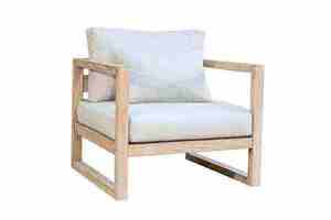 Elegante Conjunto de Sofás para Exteriores con Estructura de Madera de Acacia Natural - Product Image 2