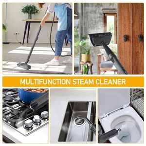 เครื่องทำความสะอาดไอน้ำแบบพกพา VSC28A พร้อมอุปกรณ์เสริม 13 ชิ้น ถังขนาด 1.2 ลิตร สำหรับใช้งานอเนกประสงค์ เช่น ทำความสะอาดพื้น พรม หน้าต่าง รถยนต์ และอื่นๆ - Product Image 3