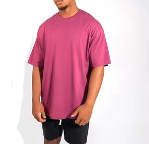 Camisetas Profesionales para Hombre, Todos los Colores, 100% Algodón, Peso Pesado 400gsm, con Logotipo Personalizado, Hombros Caídos, Talla Grande - Product Image 1