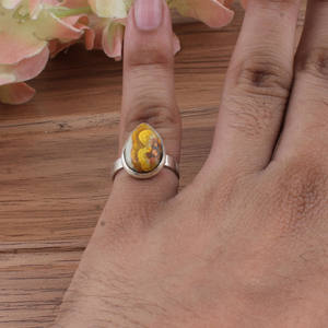 Anillo de Abeja de Plata de Ley 925 al por Mayor, Anillo de Animal, Anillo Delicado para Mujer, Inspirado en la Naturaleza, Clásico, Regalo de Boda, Banda Ajustable - Product Image 3