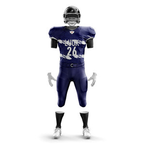 Ensemble d'uniformes de football américain personnalisés pour adultes, jeunes et hommes, grande taille, respirant, antibactérien, séchage rapide, évacuation de l'humidité - Product Image 2