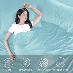 Sábana Ajustable de Lujo con Estampado Satinado, Color Sólido de Alta Gama, Estilo Premium, 100% Algodón, 300 Hilos, Resistente al Agua, Calidad Superior - Product Image 2