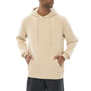 เสื้อสเวตเชิ้ตผู้ชายผ้าฝ้ายออร์แกนิค 100% แบบเรียบ ขายส่ง เสื้อฟลีซโอเวอร์ไซส์แบบเปล่า  รับสั่งทำเสื้อฮู้ดดี้ผู้ชายแบบยูนิเซ็กซ์  สกรีนโลโก้ได้ - Product Image 1