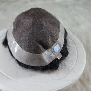 Extensions de cheveux indiens vierges Remy, toupet à dentelle fine respirante, base Apollo, peau fine, vente en gros - Product Image 4