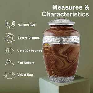 Handmade Wooden Keepsake Urn for Ashes Storage Premium Wooden Funeral Urn with Engraving Option - Product Image 1