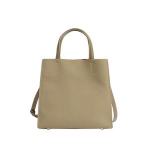 Sac fourre-tout en cuir véritable de qualité supérieure pour femmes, élégant sac à main taupe avec poignée supérieure et bandoulière réglable, sac carré stylé - Product Image 1
