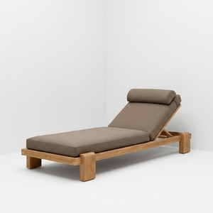 Vente en gros directe usine : Chaise longue de jour moderne en bois massif, inclinable et réglable, avec coussin de soutien, pour importateurs mondiaux - Product Image 3