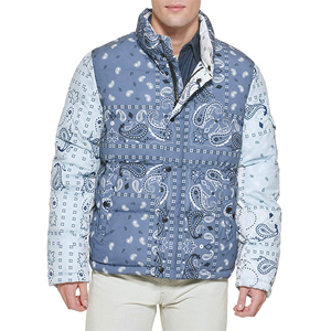 Veste d'hiver matelassée personnalisée pour homme, imperméable, avec logo OEM, à capuche, surdimensionnée, noire brillante, style puffer - Product Image 3