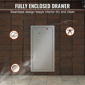 13.4 wx26hx19.6d pollici in acciaio inox tirare cassetto della spazzatura inferiore guide scorrevoli per esterno contenitore cucina BBQ isola Grill Station - Product Image 6