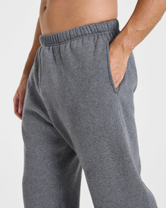 Low Price Design Custom Logo Wholesale Men's Cotton Straight Leg Sweatpants Elastic Waist Inner Drawcord Knitted Casual <b>Joggers</b> - Product Image 5