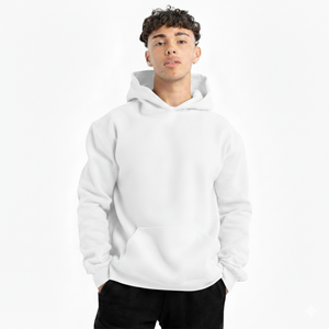 Sudadera con Capucha de Invierno de Alta Calidad, 430 g/m², Poliéster/Algodón, Corte Regular, Color Sólido, Unisex, con Logotipo Personalizado para Ropa Urbana - Product Image 4