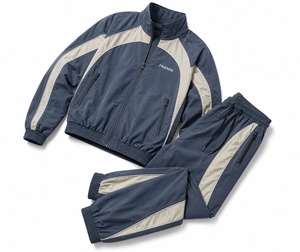 Hot Sale Customized Winter Solid Windbreaker <b>Tracksuit</b> Men Regular Fit High Street Style Eco-Friendly Breathable - Product Image 5