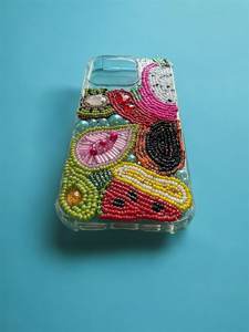 4th july beaded mobile bags new collection multipurpose handmade pretty colorful customized beaded mobile phone <b>holder</b> amazing - Product Image 3