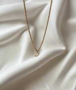Custom 14K 18K Solid Gold Tiny Moon Charm <b>Necklaces</b> Adjustable 17 inch Lobster clasp Elegant Everyday <b>Stacking</b> Jewelry Wholesale - Product Image 1