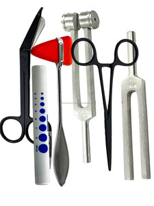 Kit de Diagnostic ORL Manuel 6 Pièces : Diapasons, Otoscope, Spéculum, Forceps, Ciseaux – Trousse d'Examen Clinique pour Hôpital - Product Image 6