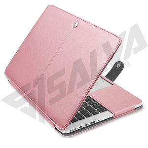 Funda de Piel Genuina de Lujo para Portátil con Cierre de Hebilla y Forro de Poliéster para Computadoras Portátiles de 13-17 Pulgadas, Cubierta Protectora - Product Image 5