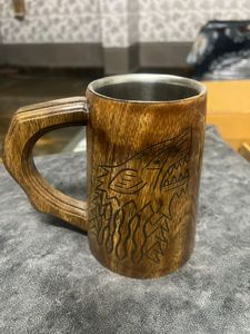 Tasses en bois légères, portables, en bois naturel, faites à la main, réutilisables, vaisselle pour boissons, accessoires de voyage et de camping en plein air - Product Image 5