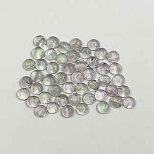 อัญมณีแฟชั่นแบบหลวมทำด้วยมือทรงกลมฟลูออไรต์หลายเม็ด5มม. ทำด้วยมือ - Product Image 2