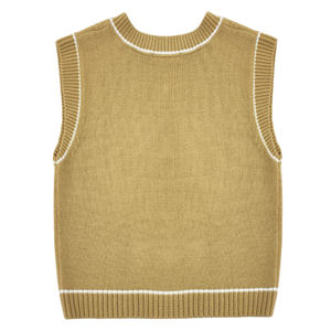 Nouveau Gilet Tricoté Sans Manches Homme Personnalisé avec Logo 2026 – Mode OEM/ODM, Style Cricket, Vente en Gros de Haute Qualité - Product Image 2