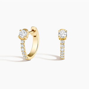 TAURUS JEWELS Pendientes de Oro Amarillo con Diamantes Cultivados en Laboratorio con Corte de Pera y Halo, Certificados por IGI, 1 Quilate, Joyería de Lujo para Boda - Product Image 1