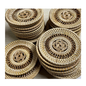 Handmade <b>Bamboo</b> Round Placemats Bohemian Style Decorative <b>Mats</b> for Table Use - Product Image 5