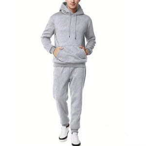 Nouveaux ensembles de survêtements décontractés pour hommes – Sweat-shirts et pantalons slim unis à manches longues – Nouveaux ensembles de jogging personnalisables - Product Image 4