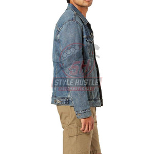Veste en jean unie, prix imbattable, service OEM, confortable, respirante, idéale pour l'hiver, en vente en ligne - Product Image 3