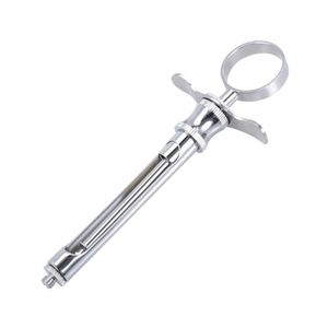 Seringue aspirante pliable en acier inoxydable de qualité supérieure pour instruments chirurgicaux dentaires, 2,2 ml, certifiée CE, marque Britton, manuelle - Product Image 5