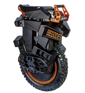 MEJOR OFERTA 2026: Motocicleta Eléctrica Todoterreno con Vista Frontal Negra, Detalles Naranjas y Luces LED - Product Image 4