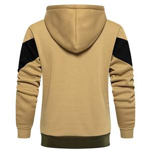 Sudadera con Capucha Deportiva de Invierno para Hombre, Cierre Completo, Manga Larga, 100% Algodón, Ecológica y Transpirable, Ideal para Correr y Hacer Ejercicio al Aire Libre - Product Image 3