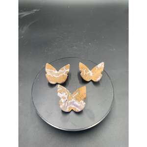 Cabujón 2D de Jaspe Marrón Brechado Natural con Forma de Mariposa, 60x45x5mm, Piedra Pulida, Gema Suelta para Joyería - Product Image 4