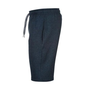 Men's Navy <b>Blue</b> Shorts Drawstring Waist Breathable Solid Pattern Cotton/Fleece <b>Material</b> With Pocket Men's Shorts - Product Image 3