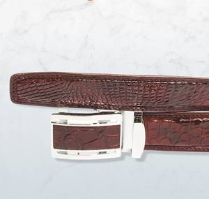 2025 haute qualité en cuir d'alligator véritable homme ceintures taille 3.5-4cm largeur 115-120cm longueur ceinture pour hommes luxe hommes ceintures en cuir - Product Image 3