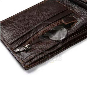 Portefeuilles en cuir de couleur unie fabriqués au Pakistan, service OEM, portefeuilles en cuir à faible MOQ - Product Image 5