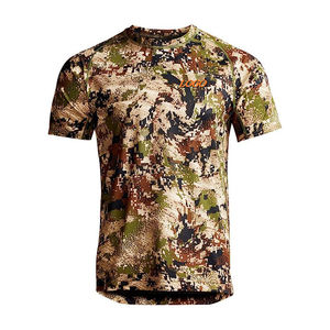 T-shirts d'hiver pour hommes en Cordura respirant, col rond, séchage rapide, polyester/coton, vente en gros OEM - Product Image 5