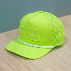 Casquette de golf personnalisée à 5 panneaux, perforée au laser, broderie tissée, réglable, pour la pêche, les voyages, les fêtes, OEM, ODM, marque privée, faible MOQ - Product Image 2