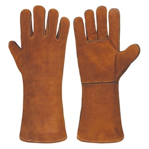 Gants de sécurité industriels en cuir de vachette ignifuge, résistants à l'abrasion, pour barbecue, grillades, viande, soudeurs, CE CATll - Product Image 1