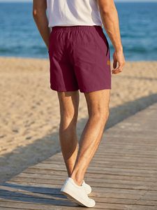 Mens Active Performance <b>Woolen</b> 100% Cotton Breathable Solid Digital Printing Lightweight Quick-Dry Workout Shorts OEM Service - Product Image 3