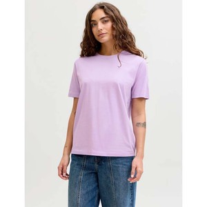 เสื้อยืดคอกลมแขนสั้นสำหรับผู้หญิงเสื้อแห้งเร็วสีชมพู180กรัม - Product Image 4